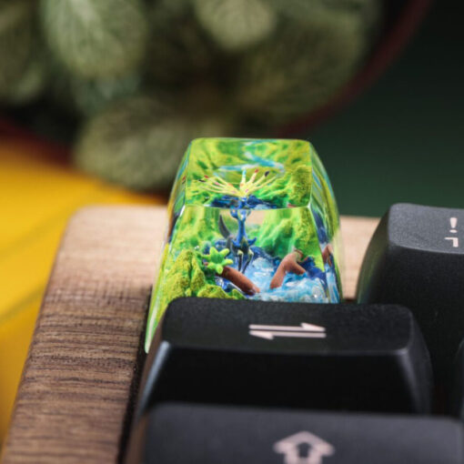 Xerneas Pokemon Keycaps Artisan - Custom Resin Keycaps