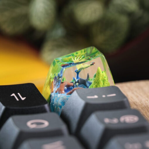 Xerneas Pokemon Keycaps Artisan - Custom Resin Keycaps