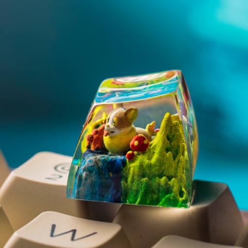 Yamper Pokemon Keycaps Artisan Custom Resin Keycaps (10)