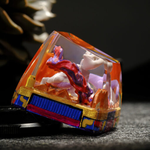 Mewtwo Pokemon Keycaps Artisan - Custom Resin Keycaps