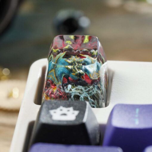 Blue Dragon Keycap Artisan God of Death