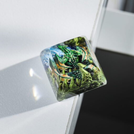 Green Dragon Keycap Artisan God of the Forest