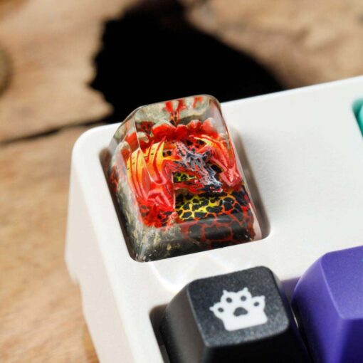 Lava Dragon Keycap Artisan