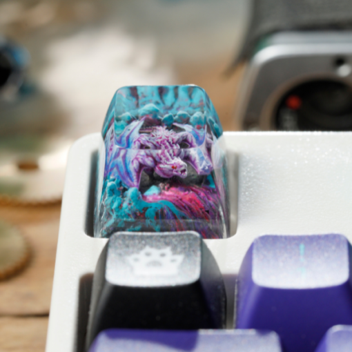 Purple Dragon Keycap Artisan God of Death Dragon (5)