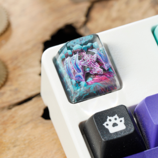 Purple Dragon Keycap Artisan God of Death Dragon (6)