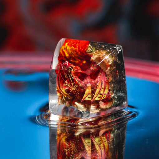 Red Dragon Keycap Artisan Blood Thirsty Killer