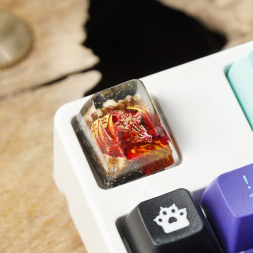 Red Dragon Keycap Artisan Blood Thirsty Killer