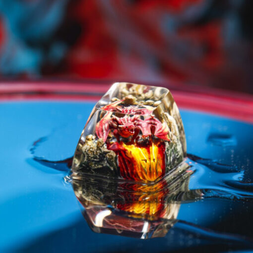 Red Dragon Keycap Artisan Blood Thirsty Killer